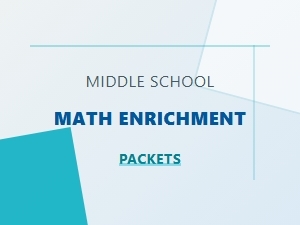Middle School Math Enrichment Printable Worksheets