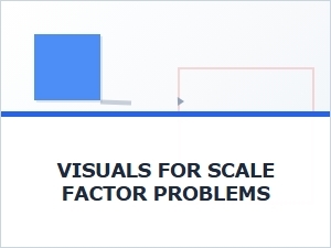 Printable Visual Guides for Scale Factor Problems